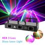 3 Eyes 560mw RGB Full Color Stepper Motor Laser Light With Patterns