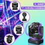 LED RGBW 360°Rotation Disco Ball Lights DMX Control for Dj Disco Party Stage Effect Lighting