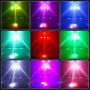 18 LEDs RGBW Disco Ball Moving Head Beam Light 360°Rotation DJ Lights